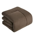 thumbnail image 5 of Supreme 7 Piece Bed-In-A-Bag All Season Solid Comforter & Sheet Set, Full, Chocolate, 5 of 5