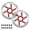 Red, variant on BUCKLOS RT58 2PC Bike Disc Brake Rotors with 12 Bolts,140mm 160mm 180mm 203mm MTB Stainless Steel Bicycle Brake Rotor Fit for Mountain Bikes, Road Bikes, BMX (M5 Screws)