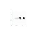 thumbnail image 2 of 14k .75ct Black Diamond Stud Earrings in 14k White Gold, 2 of 2
