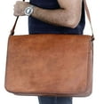thumbnail image 6 of Komals Passion Leather Vintage Mens 16 Inch Leather Laptop Messenger Pro Satchel Mens Bag, 6 of 6