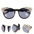 thumbnail image 2 of Gafas de sol con diamantes de imitación, modernas y retro, con protección solar para exteriores., 2 of 7