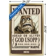 thumbnail image 3 of One Piece - God Usopp Wanted Poster Wall Poster, 22.375" x 34" Framed, 3 of 5
