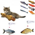 thumbnail image 3 of AMERTEER 50% Off! 30CM Cat Toy Simulation Fish Toy Cat Mint USB Charging Silver Arowana, 3 of 6