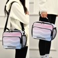 thumbnail image 5 of FORMRS Student Insulated Lunch Bag with Shoulder Strap Reusable Cooler Box for School, Light Blue Gradient, 5 of 9