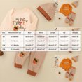 thumbnail image 4 of HCNTES Toddler Boy Winter Clothes Baby Boy Thanksgiving Outfits Baby Letter Print Romper Pants Hat Set Fall Winter 0 3 6 9 12 18 Months Baby Clothes for Boy, 4 of 8