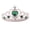 Green, variant on Plastic Crown, Lightweight Design, for School and Study, 11.8 x 7.5 cm