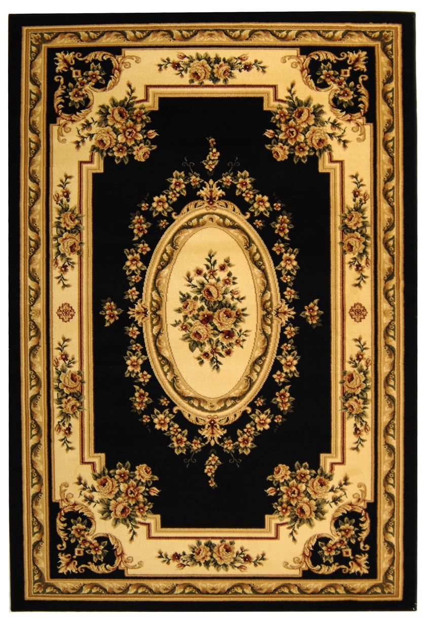 Safavieh Lyndhurst Katherine Floral Area Rug, Black/Ivory, 10' x 14'