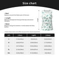 thumbnail image 4 of Sigee Leaf Print Green for Women's Workout Tank Top,Running Tank Tops,Sleeveless Gym ClothesXX-Large, 4 of 8