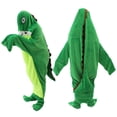 thumbnail image 1 of Manta de dinosaurio cómoda y cálida manta de pijama, regalos de anime para los amantes de los dinosaurios, 1 of 8