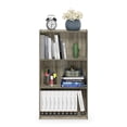 thumbnail image 4 of Pemberly Row Engineered Wood 3-Tier Bookcase Storage Shelves in Sonoma Oak, 4 of 5