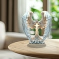 thumbnail image 6 of Graceful The Cross Prayer Wings Angel Figurine, 2026 New Gorgeous Angel Wings Cross Decoration for Desk and Living Room Decoration, Garden Angel Statues for Easter Mother's Day - (Cross), 6 of 8