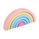 thumbnail image 2 of 6 Pieces Wooden Rainbow Stacker Playset Geometry for Boys Children Toddlers Macaron perfke Bloques de arco iris, 2 of 9