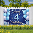 thumbnail image 5 of Colorful Balloons Birthday Banner Decorative Design Happy Birthday Event Decoration Backdrop for Kids Party Indoor Celebration Photography, 5 of 7