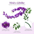 thumbnail image 6 of IBASETOY 12Pcs Decorative Artificial Wisteria Flowers for Home Decor with Plastic Iron Wire Fabric Silk Cloth, 6 of 8