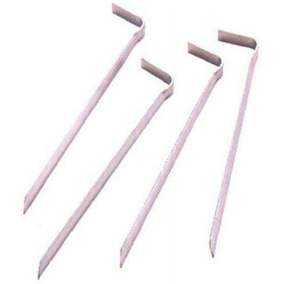 Suncast 8-Inch Metal Garden Stakes, Silver Pack of 4