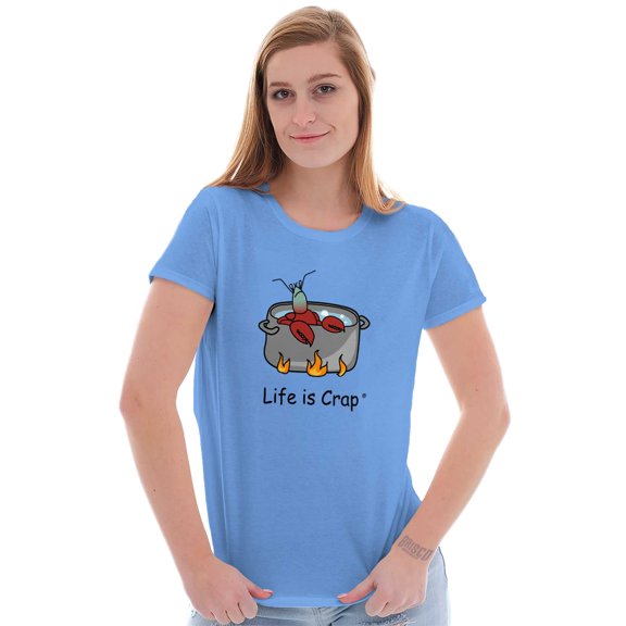 Hot Lobster Boiling Cooking Novelty Women's T Shirt Ladies Tee Brisco Brands S