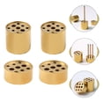 thumbnail image 2 of Troglfold Delicate Incense Decors 4pcs Copper Round Incense Holders - Golden,0.79"X0.79"X0.79", 2 of 11