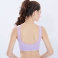 thumbnail image 4 of Sujetador ajustable con hebilla cruzada en la parte delantera, ropa interior deportiva para correr y yoga con pecho fruncido, 4 of 6