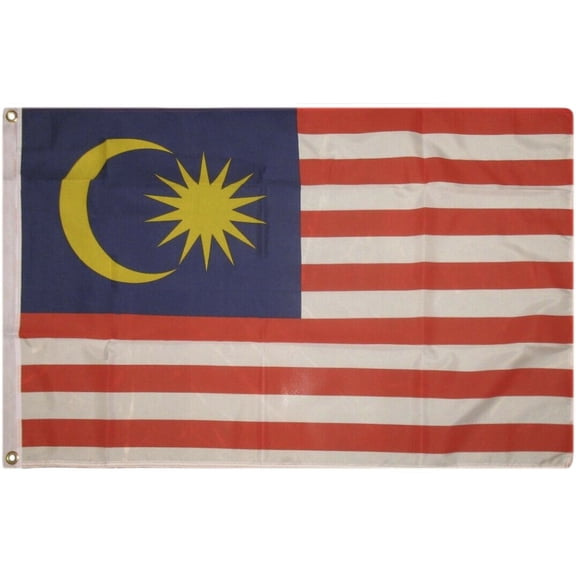 2x3 Malaysia flag 2'x3' house banner grommets
