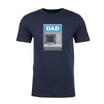thumbnail image 2 of Bank of Dad T-shirt Men's Funny Graphic T-shirts Dad Atm shirt - Heather Navy MH200DAD S39 3XL, 2 of 3