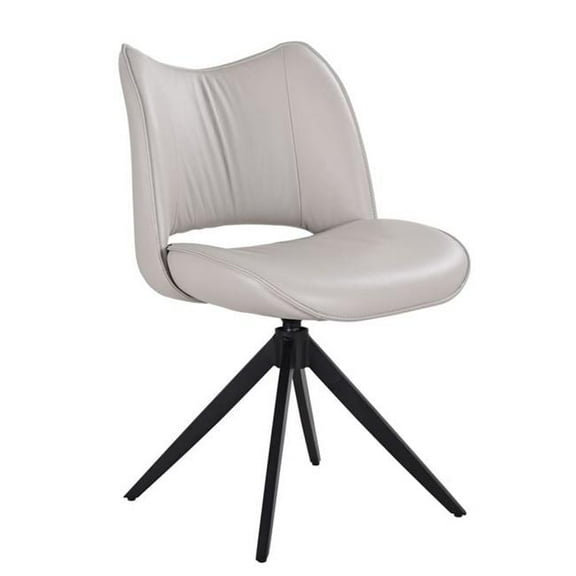 J&M Furniture 18844-SC E Shiga Swivel Chair, Grey 620