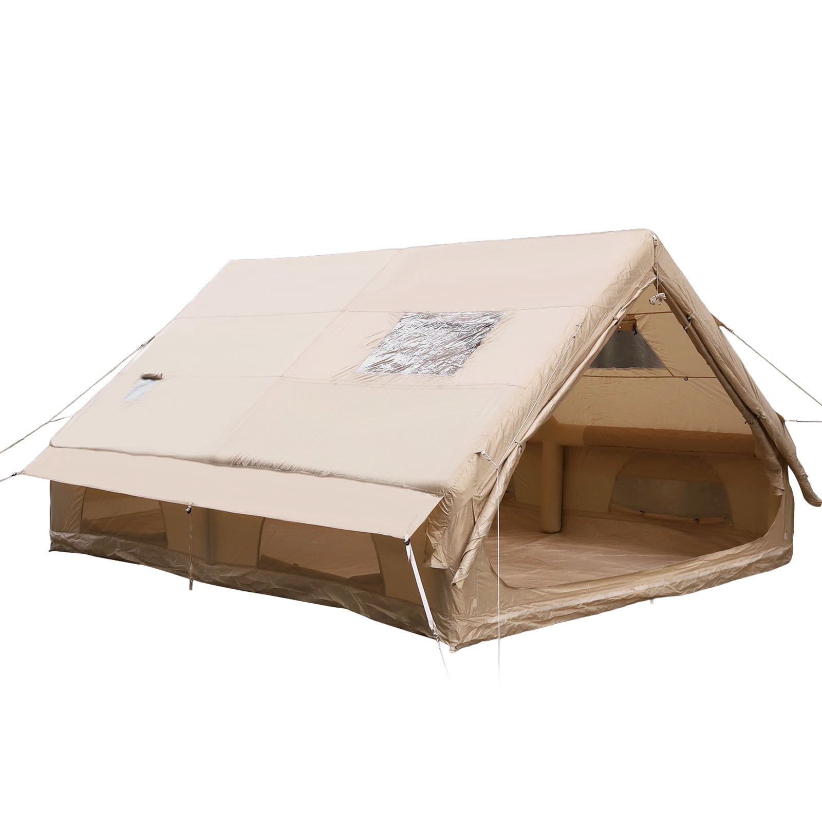 Btidfty Inflatable Camping Tents with Mesh Windows & Pump Easy Setup 420D Glamping House