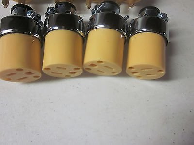 8pc 4-MALE 4-FEMALE REPLACEMENT EXTENSION CORD ELECTRICAL WIRE REPAIR PLUG ENDS