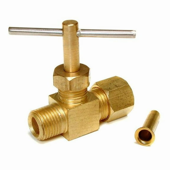 Dial 114397 0.25 x 0.12 in. Brass Straight Needle Valve for Evaporative Coolers