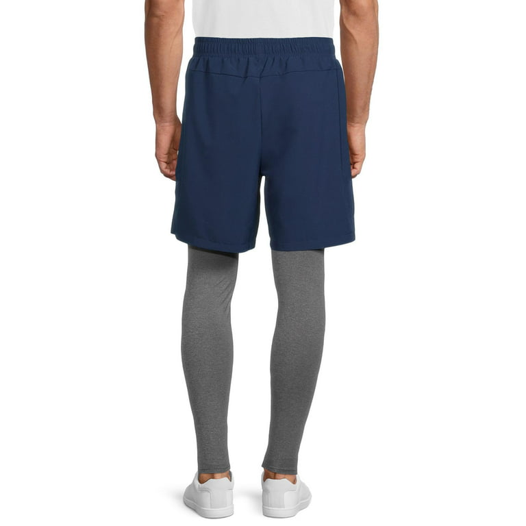 Russell Men's and Big Men's 2-in-1 Shorts with Compression Tights