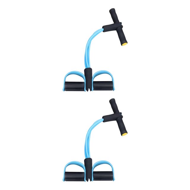 Injueey Pedal Puller TPE 4 tubos elásticos Yoga Tensión Cuerda Resistencia Banda Interior Fitness Type1 NO1
