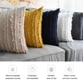 thumbnail image 4 of Set of 2 Decorative Cushion Cover with Tassel Fringe Throw Pillow Super Soft Pillowcases Tassel Decor Cushion Cover for Sofa Couch Bedroom Living Room, 4 of 9