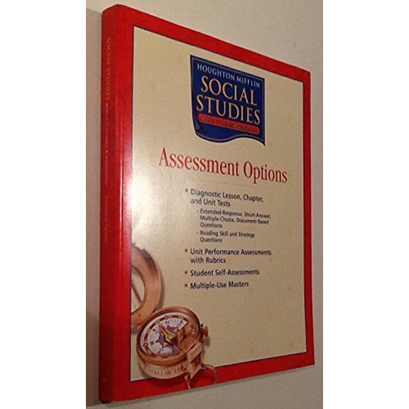 Pre-Owned Houghton Mifflin Social Studies: Assessment Options, Level 6 - World Cultures and Geography, 9780618476527, 0618476520, Paperback,