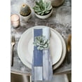 thumbnail image 3 of nqOlkjepod Blue Beige Wooden Cloth Napkins Set of 4 Reusable Dinner Napkins, Farmhouse Vintage Country Striped Cocktail Napkin Washable Table Napkins for Wedding/Holiday Party/Baby Shower 20"x20", 3 of 8
