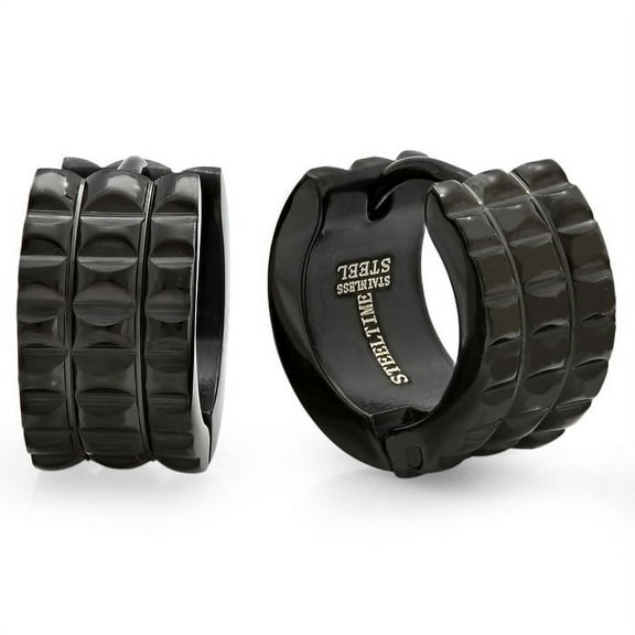 Punk Rock Studded Huggie Earrings
