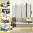 thumbnail image 6 of Room Dividers with 4 Panels Privacy Screen Folding Wall Dividers Room Partitions Dividers for Home Office, Beige, 6 of 7