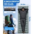 thumbnail image 2 of Camping Sleeping Pad, 6" Thick Camping Mattress Pad, 4.5 R-Value Sleeping Mat with Built-in Pillow and Foot Pump, Portable Compact Sleeping Pad for Backpacking Hiking Car Traveling Tent, 2 of 7