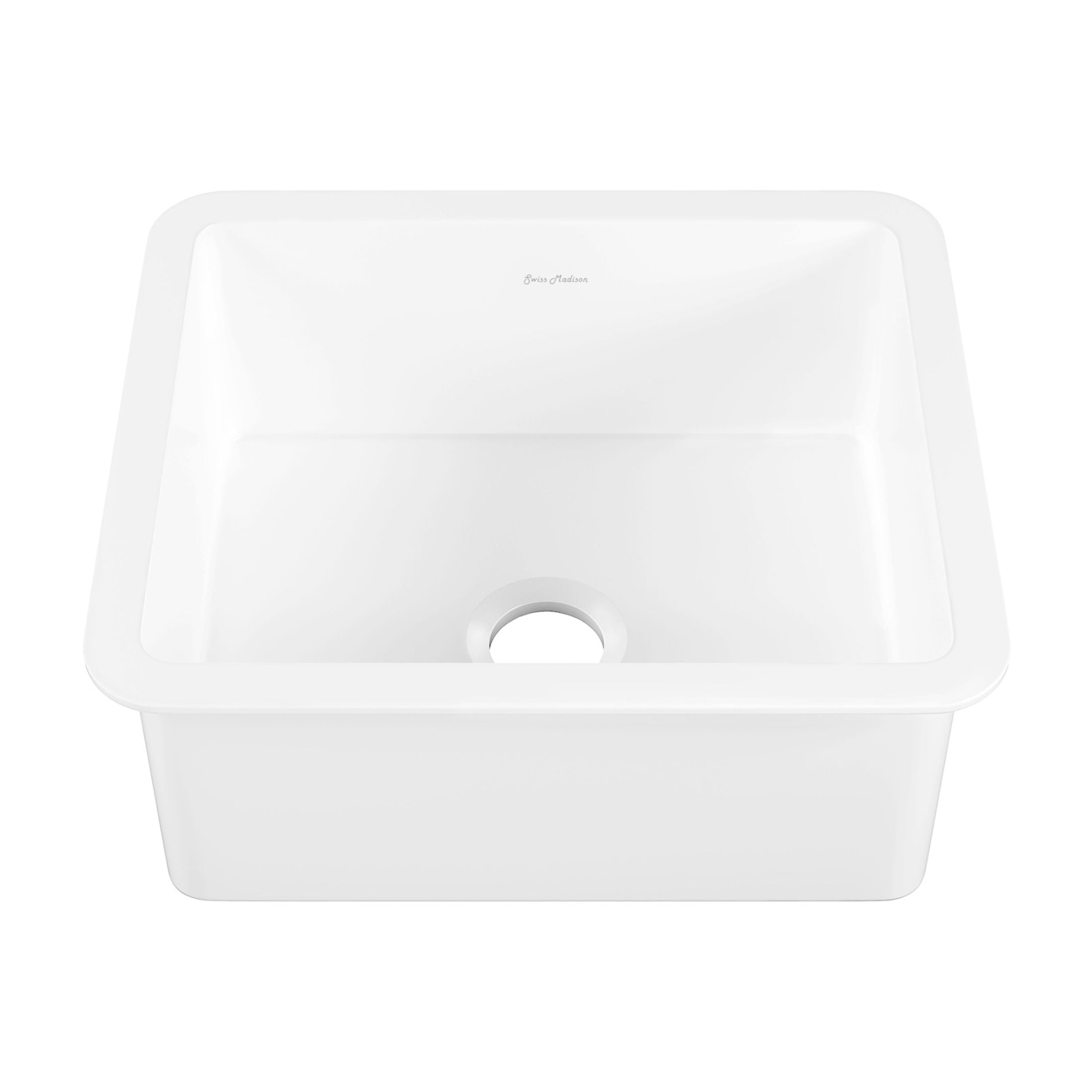 Rochelle 24 x 18 ceramic single basin, drop-in/undermount kitchen sink
