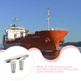 thumbnail image 3 of Scienceny Muelle de abrazadera de acero inoxidable, bolardo de barco, montaje de barco, yate, amarre retráctil marino, Cable de yate, descarga Bombillas para automóviles 6 pulgadas, 3 of 6