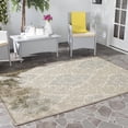 thumbnail image 2 of Safavieh Courtyard Jennifer Damask Indoor/Outdoor Area Rug, Beige/Dark Beige, 4' x 5'7", 2 of 8