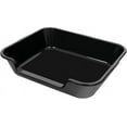 thumbnail image 3 of 2 Pack of Extra Large Cat Litter Box (ABS Material), Low Entry Senior Litter Pen for Geriatric Kitty Big Cats, Jumbo Pet Safe Litter Boxes Tray for Indoor Pets Potty (Black, 24" L x 20" W), 3 of 14