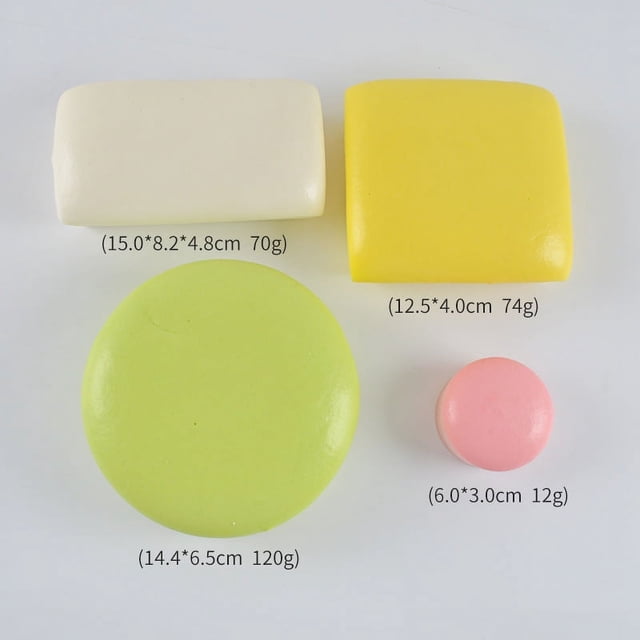 Pan pegajoso de simulación de rebote lento de Pu Pan de bizcocho de simulación de color macarrón Pan de red pegajoso rojo