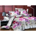 thumbnail image 2 of 4 Pcs/set Drap de Lit Imprimé Série Fleur 3D Housse de Couette pour Décoration Intérieure, 2 of 4
