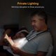 thumbnail image 5 of Libro de lectura NQ luz de lectura LED recargable 3 modos de protección ocular color negro, 5 of 5