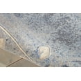 thumbnail image 5 of Nourison Somerset Nature Alfombra de área plateada/azul de 2 pies x 2 pies 9 pulgadas, fácil limpieza, no se desprende, cama, sala de estar, comedor, cocina (2 x 3), 5 of 5