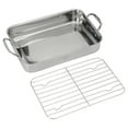 thumbnail image 6 of Cuisinart Chef's Classic Stainless Cookware 14'' Lasagna Pan with Stainless Roasting Rack, 6 of 8