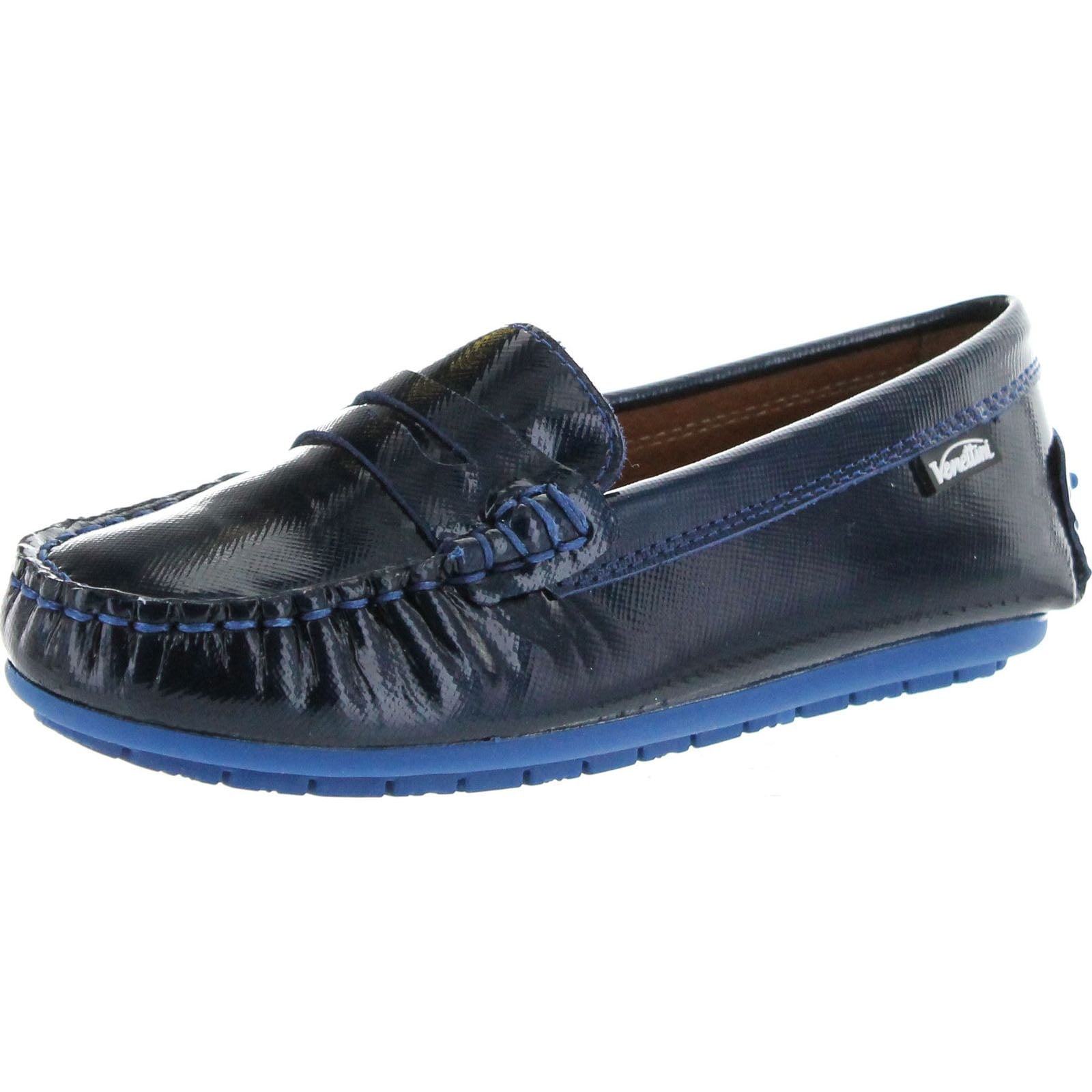 girls navy loafers