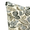 thumbnail image 6 of Jordan Manufacturing 46.5" x 24" Dailey Pewter Multicolor Paisley Rectangular Outdoor Deep Seat Chair Cushion Set with Welt, 6 of 10