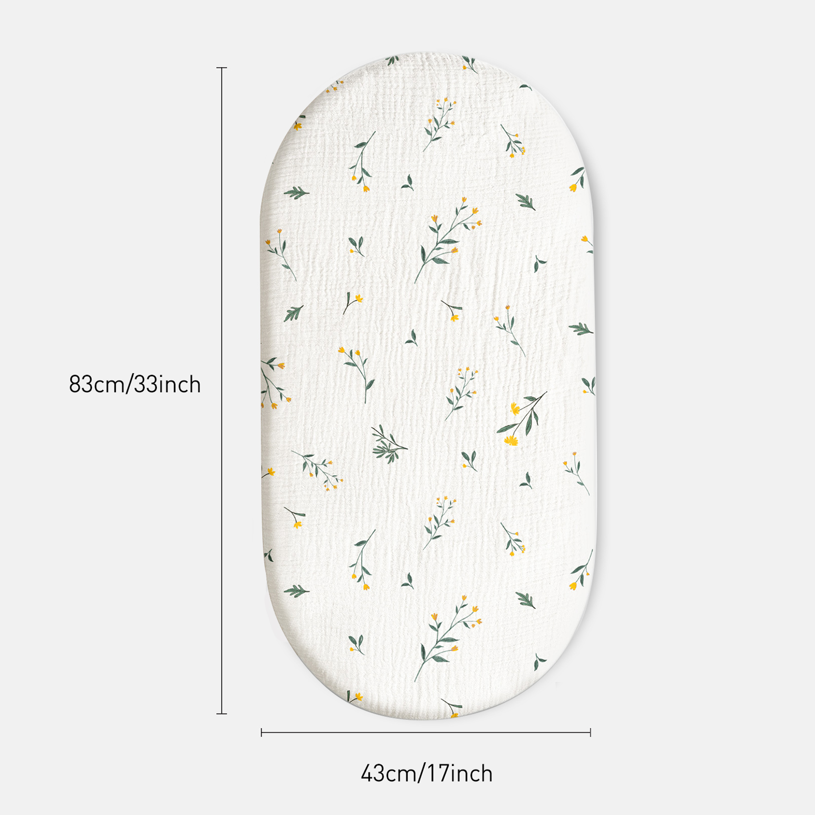 Gllquen Baby Muslin Cotton Bassinet Sheets 3-Pack photo 8