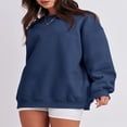 thumbnail image 2 of Women’s Oversized Sweatshirts Long Sleeve Solid Color Pullover Tops, 2 of 6