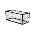 thumbnail image 1 of Vitrina Neutra Recta de Mostrador Rhino, 90 L, Vidrio Templado de 5 mm, Bordes de Aluminio, 2 Puertas Traseras, Exhibición Profesional para Panadería, Repostería y Productos de Impulso, VITNEU-90R, 1 of 1
